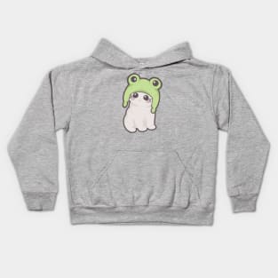 Adroable Kitty in a Froggy Hat. Funny Cat in a Hat Kids Hoodie